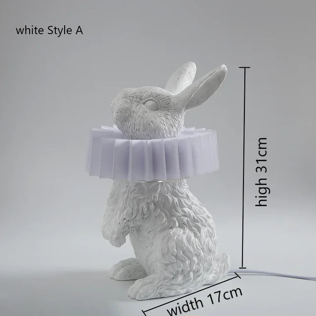 BunnyScarf - Resin rabbit lamps