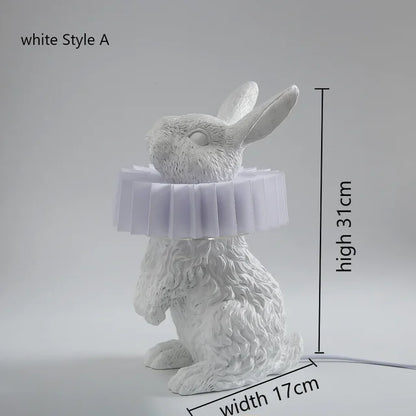 BunnyScarf - Resin rabbit lamps