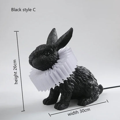 BunnyScarf - Resin rabbit lamps