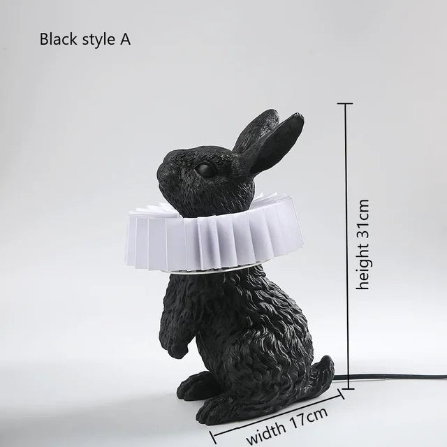 BunnyScarf - Resin rabbit lamps