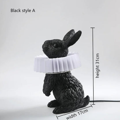 BunnyScarf - Resin rabbit lamps