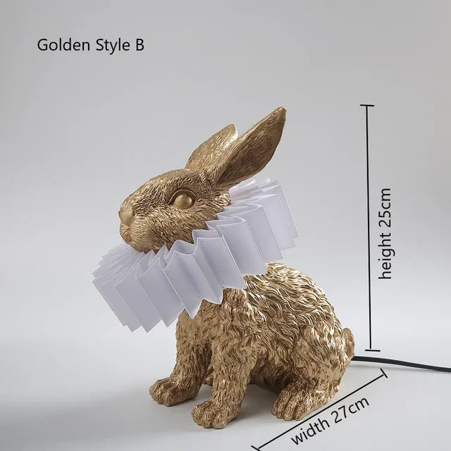 BunnyScarf - Resin rabbit lamps