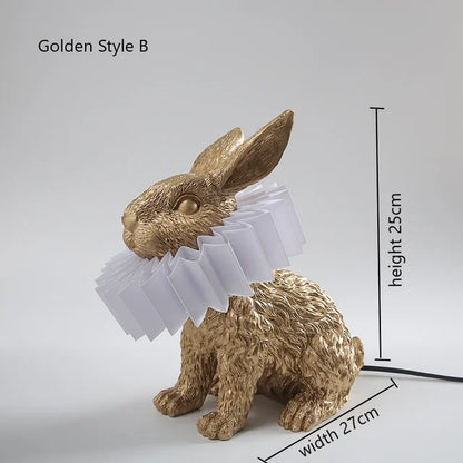 BunnyScarf - Resin rabbit lamps