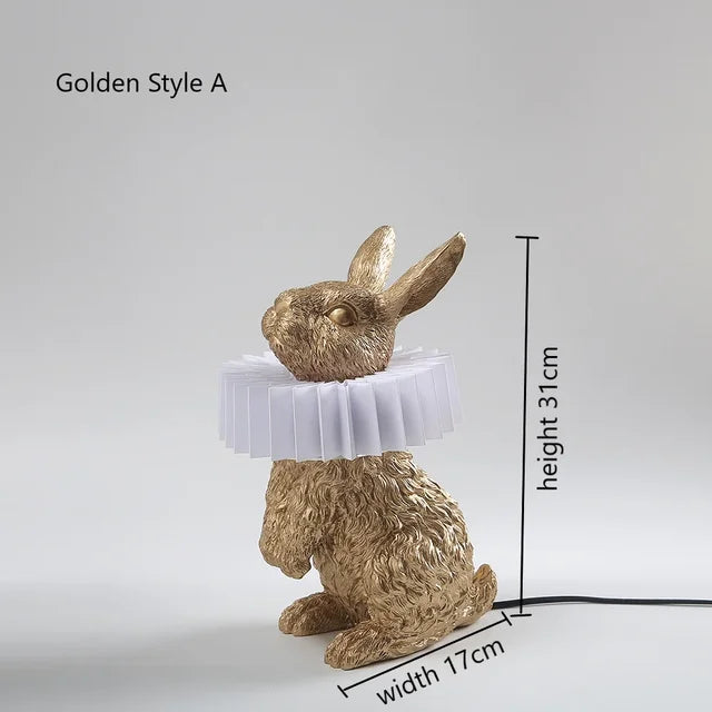 BunnyScarf - Resin rabbit lamps