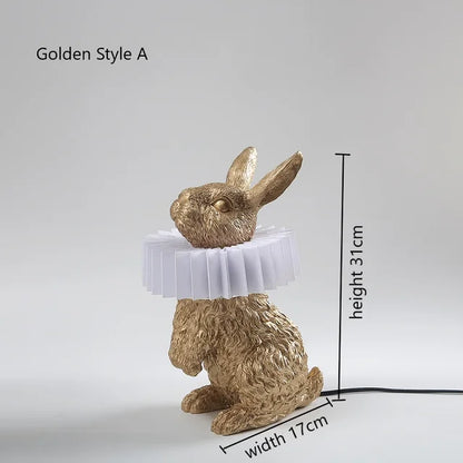 BunnyScarf - Resin rabbit lamps