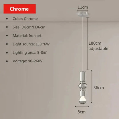 ArcticLuminaire - Single strand pendant