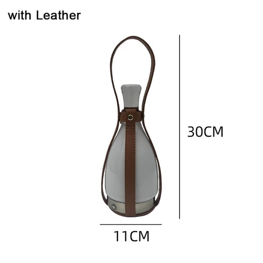 LeatherLuxe - Bottle Nordic lamp