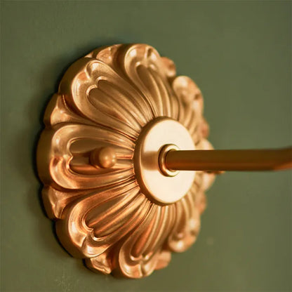 BlossomGlow | Vintage copper petal wall light