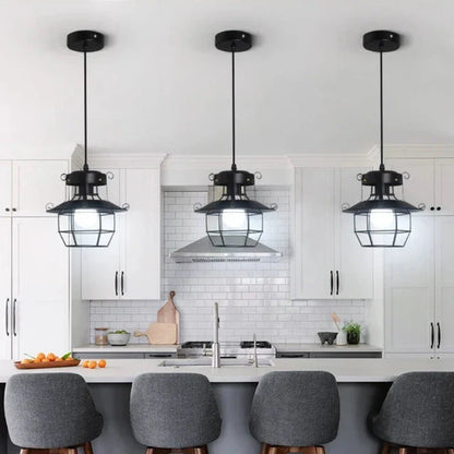 AntiqueCage - Industrial pendant ceiling light