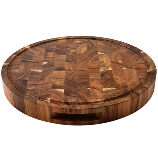ButcherGrain | Thick round acacia butcher board