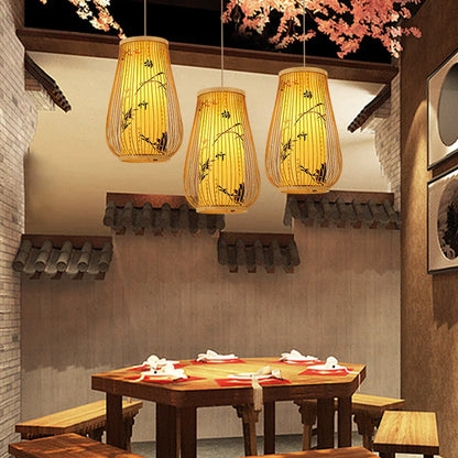 BambooHarmony | Serene pendant light for tea rooms