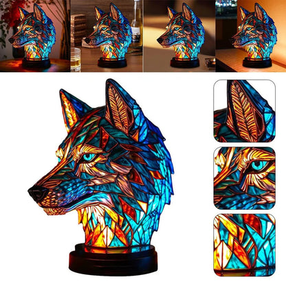 AnimalLustre | Animal stained glass lamp