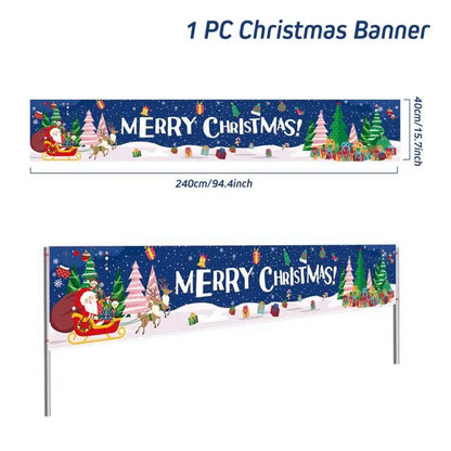 BannerGreetings | Christmas Outdoor Banner Flag