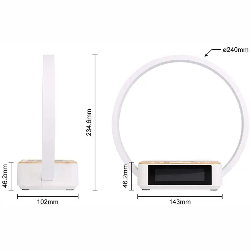 BedsideLuxe | wireless alarm round light
