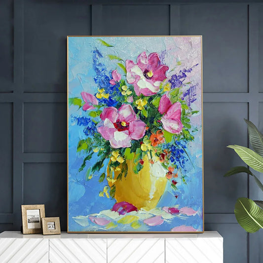 BloomCanvas | Colorful flower oil paintings
