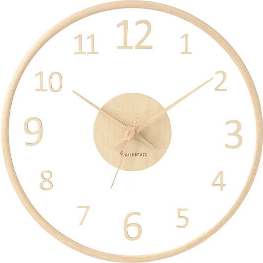 ClarityTime | Transparent glass wall clock