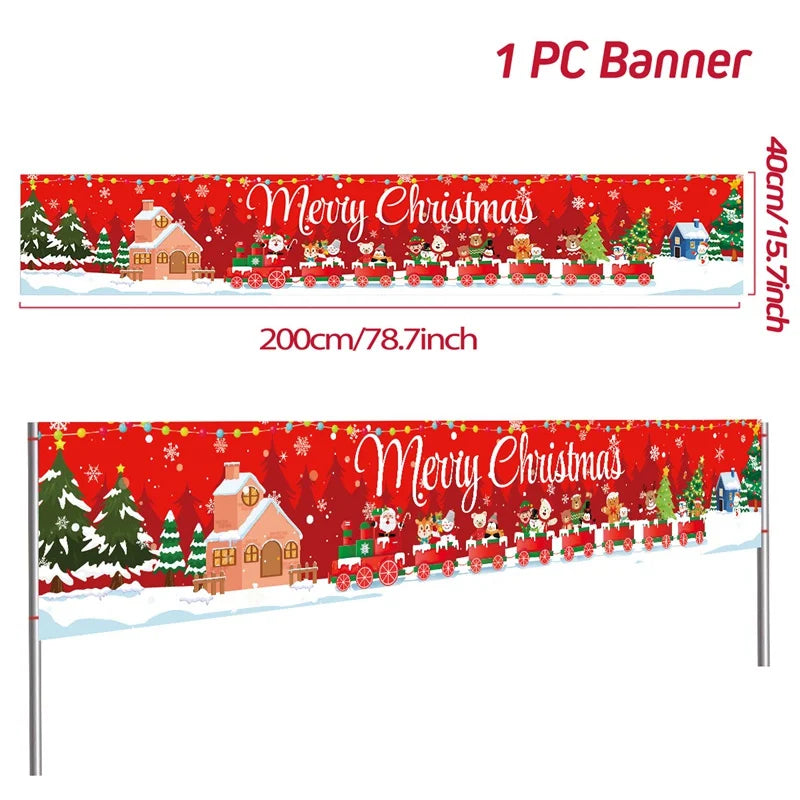 BannerGreetings | Christmas Outdoor Banner Flag