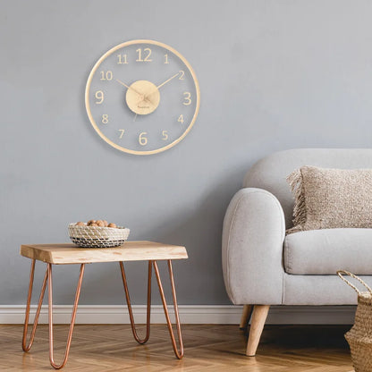 ClarityTime | Transparent glass wall clock