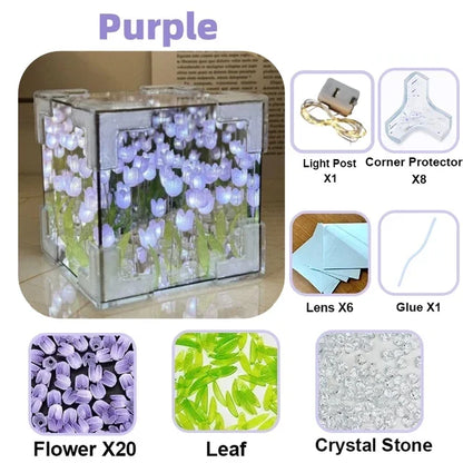 TulipGarden | DIY mirror cube lamp