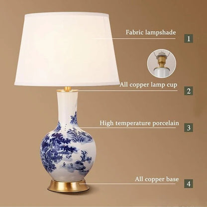 TraditionalCharm | Chinoiserie desk lamp