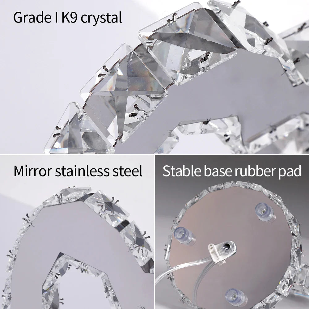 AmbientShine | Modern crystal table lamp