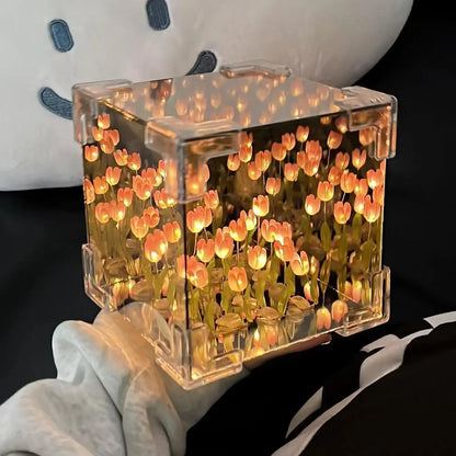 TulipGarden | DIY mirror cube lamp
