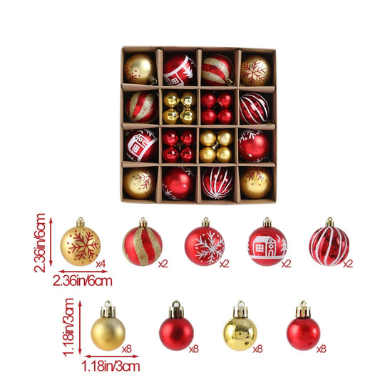 BrightChristmas | Elegant Christmas tree bauble ornaments
