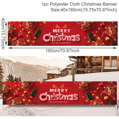 BannerGreetings | Christmas Outdoor Banner Flag