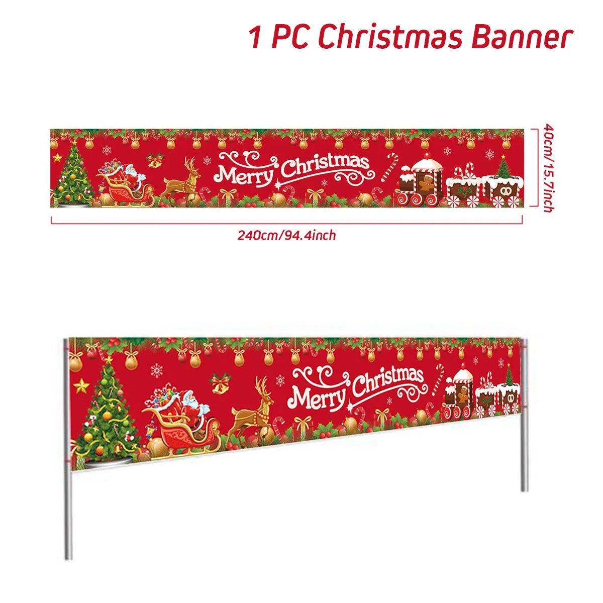 BannerGreetings | Christmas Outdoor Banner Flag