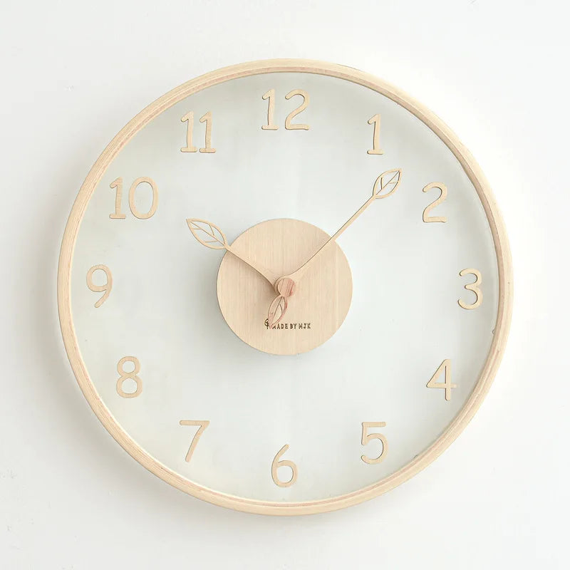 ClarityTime | Transparent glass wall clock