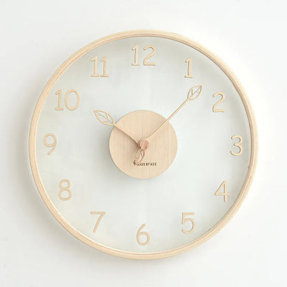ClarityTime | Transparent glass wall clock