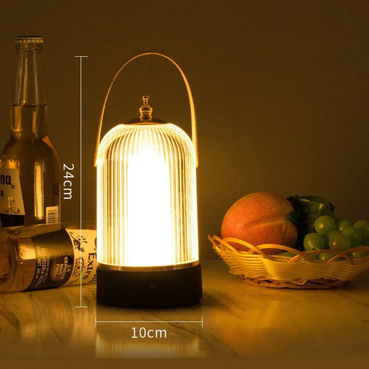 VintageNest | Portable retro birdcage table lamp