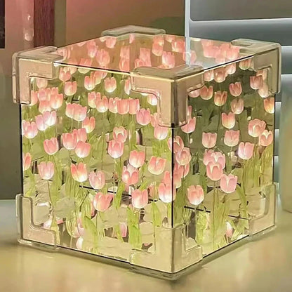 LumiTulip | Tulip mirror cube lamp