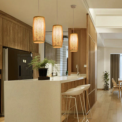 BambooHarmony | Serene pendant light for tea rooms