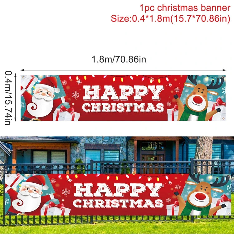 BannerGreetings | Christmas Outdoor Banner Flag