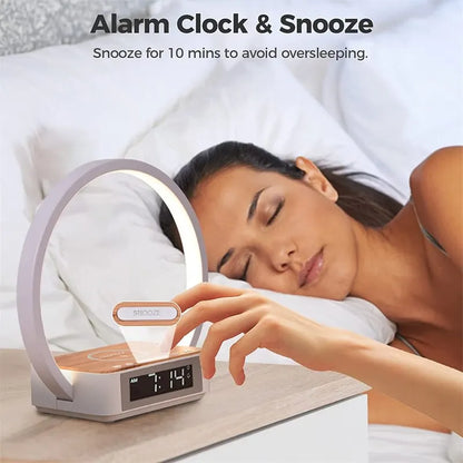 BedsideLuxe | wireless alarm round light