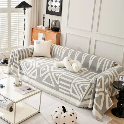 BohoChenille | Sofa blanket with tassels