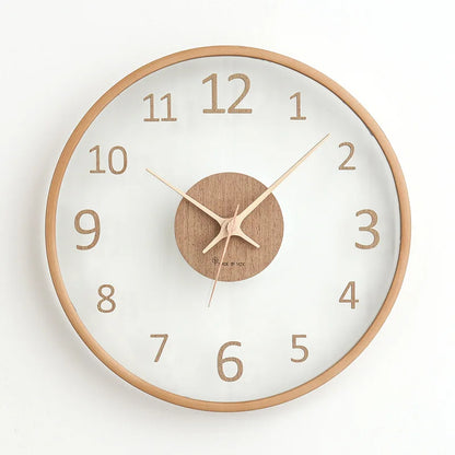 ClarityTime | Transparent glass wall clock