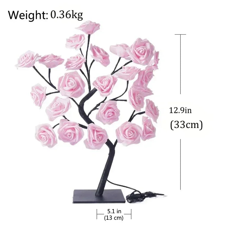 RosyGlow - Flower Rose table lamp