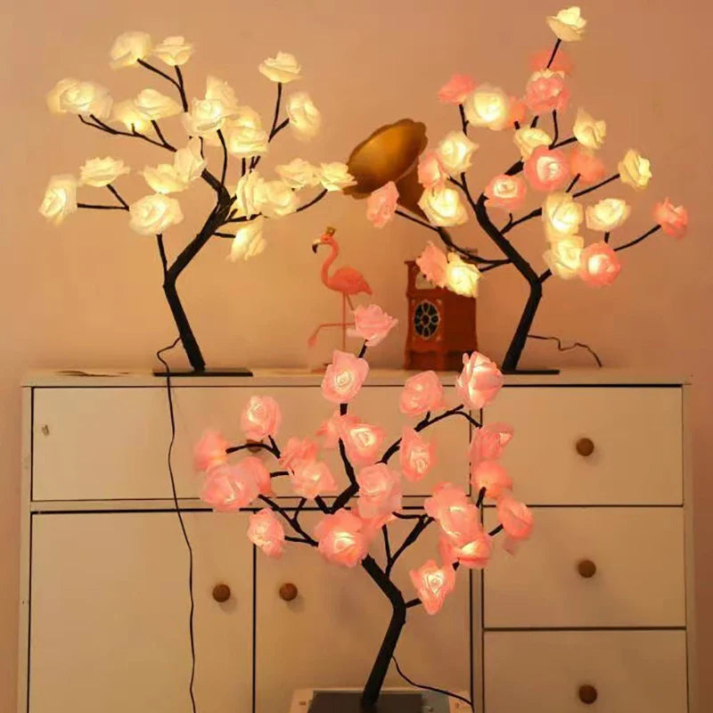 RosyGlow - Flower Rose table lamp