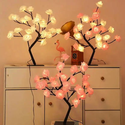 RosyGlow - Flower Rose table lamp