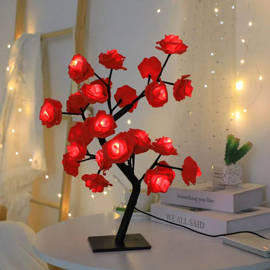 RosyGlow - Flower Rose table lamp