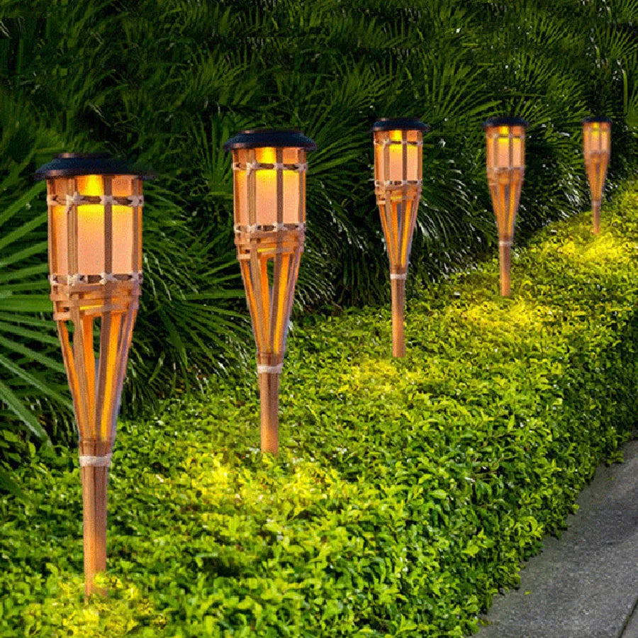 BambooBliss - Solar-powered torches