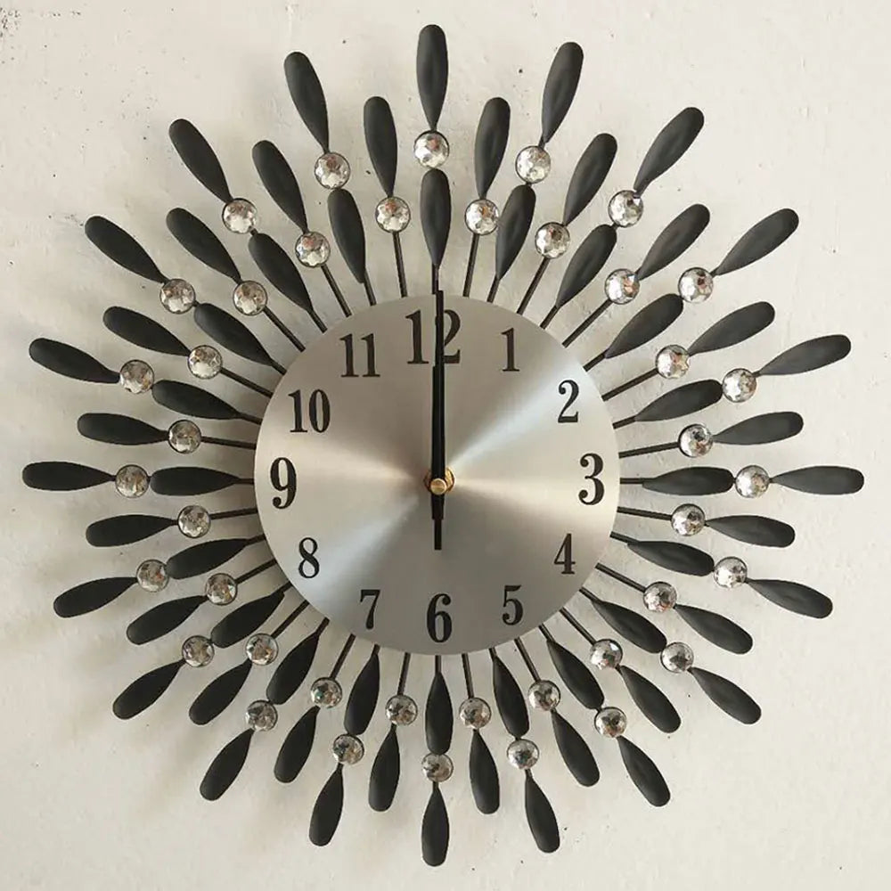 BrillianceBloom - Diamond wall clock
