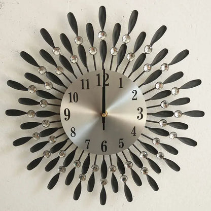BrillianceBloom - Diamond wall clock