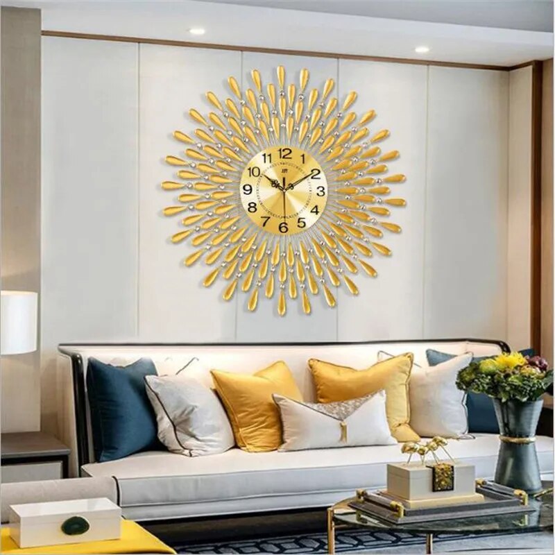 BrillianceBloom - Diamond wall clock