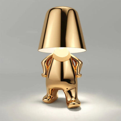 RegalGlow | Golden man table lamp