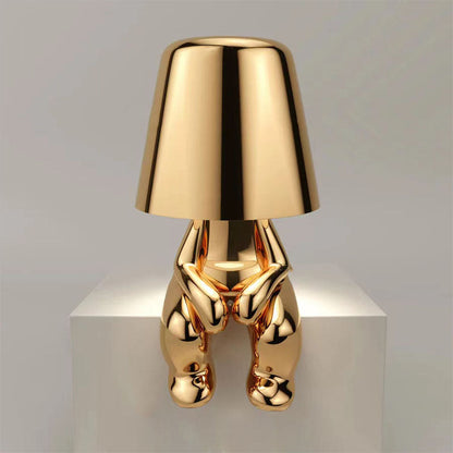 RegalGlow | Golden man table lamp