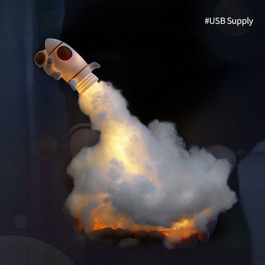 AstroLight | Small rocket table lamp