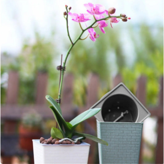 BrickBloom | Flower pot with brick pattern